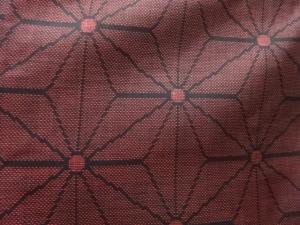 アンティーク　麻の葉模様織り出し本場泥大島紬着物(5マルキ)